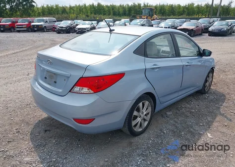 2012 Hyundai Accent Gls z USA, uszkodzony, nr VIN KMHCU4AE7CU072289